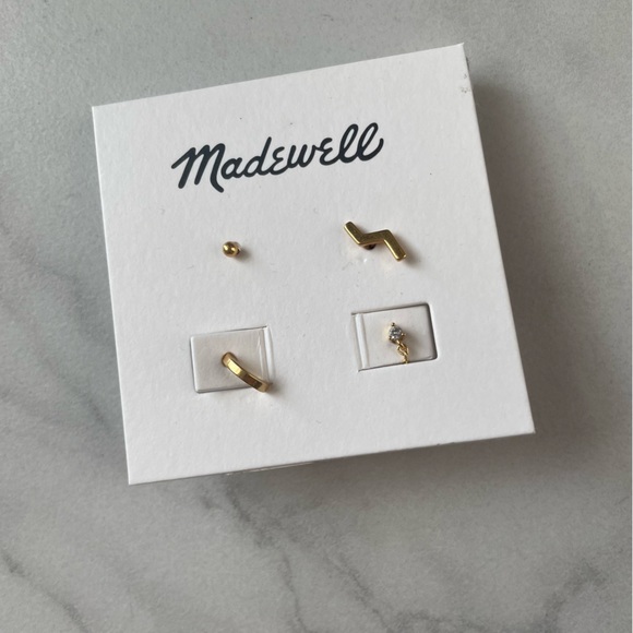 Madewell Jewelry - MADEWELL zigzag earring set